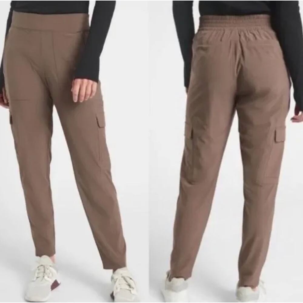 ATHLETA Chelsea Lined Cargo Pants Coffee House Brown {3S33}